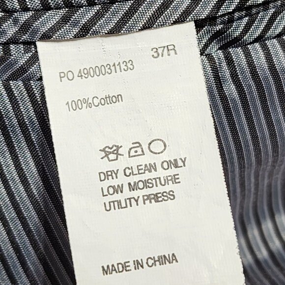 Calvin Klein Mens 37R‎ Black Corduroy Blazer Jacket 2-Button Lined 100% Cotton - Picture 4 of 8